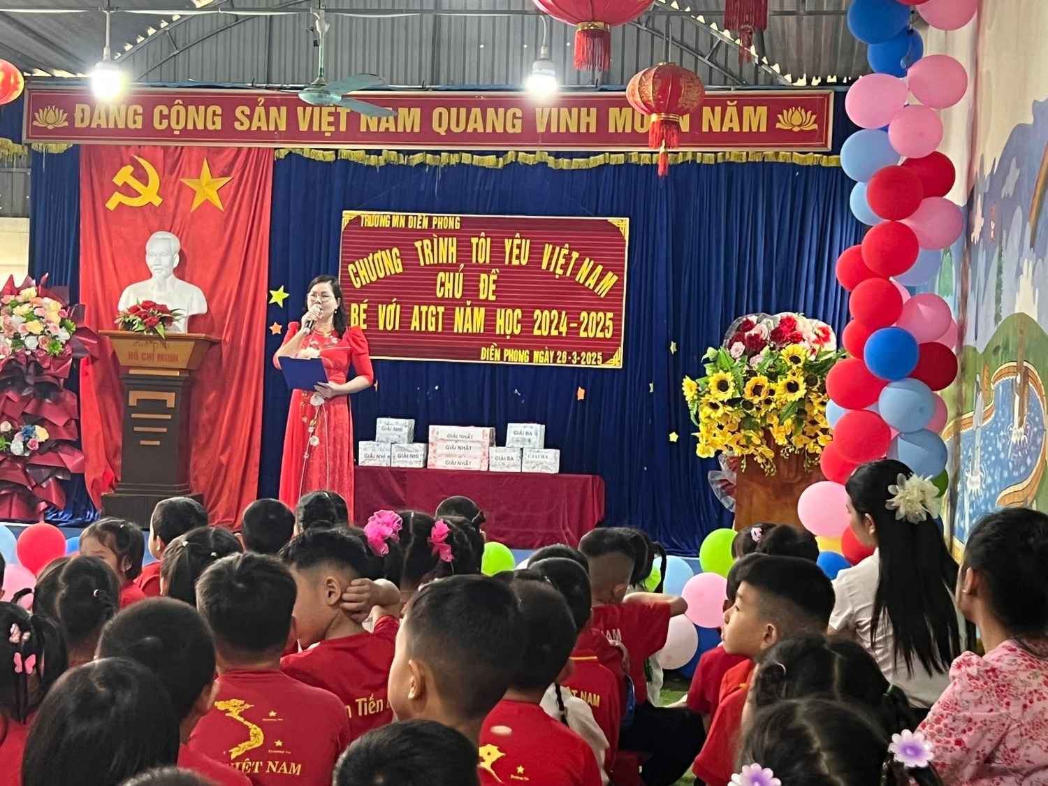 Tổ chức chương trình giao lưu Bé với ATGT Cấp trường năm học 2024-2025